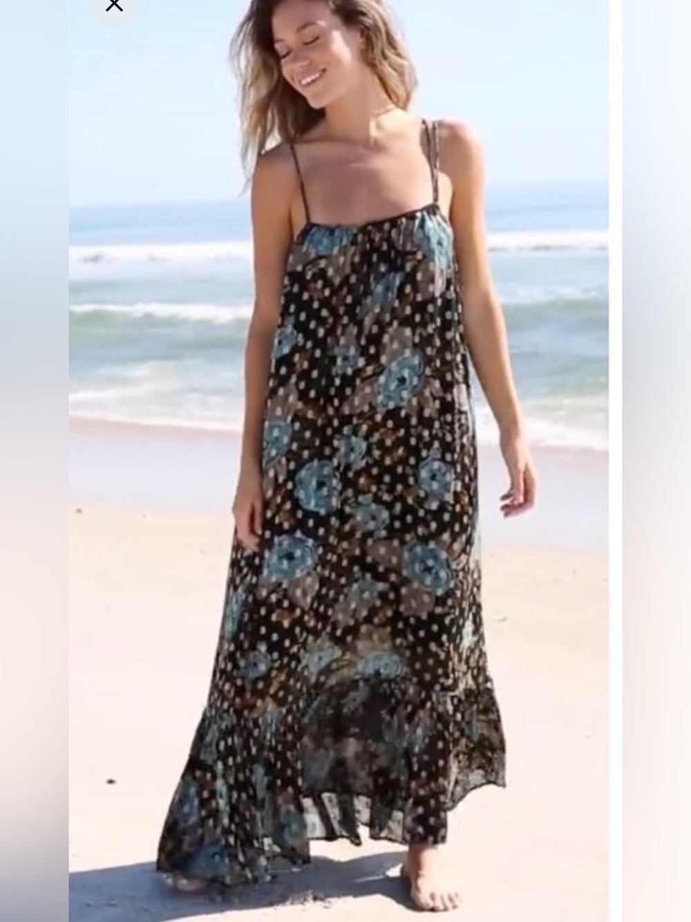 NWT Natural Life | Alice Metallic Maxi Dress, Small